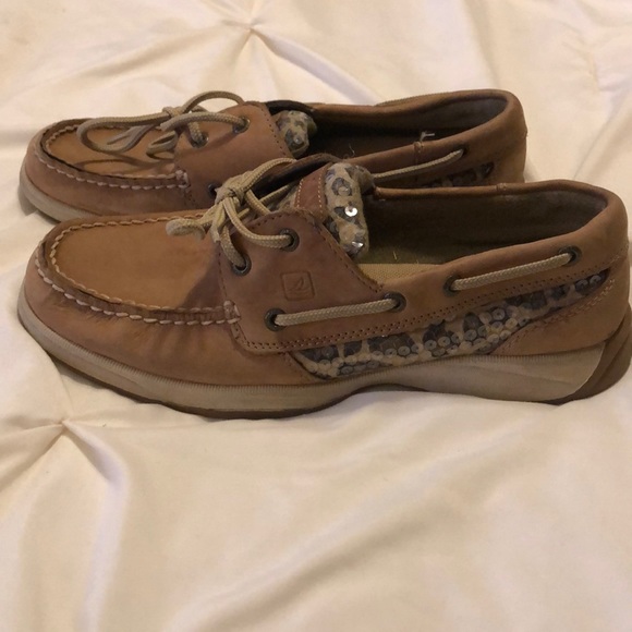 Sperry Leopard Sequin Shoes - Picture 2 of 5